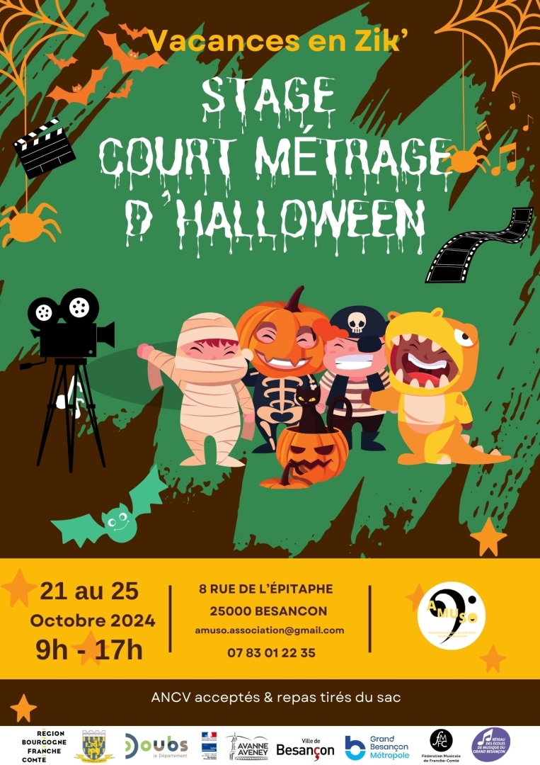 Stage court métrage et musique d'Halloween